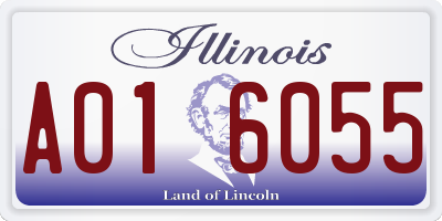 IL license plate A016055
