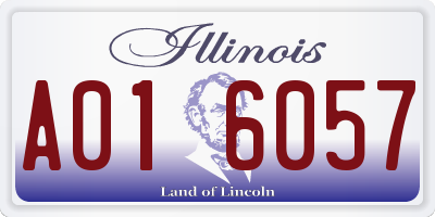 IL license plate A016057