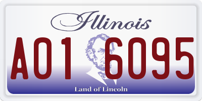 IL license plate A016095