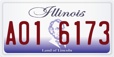 IL license plate A016173