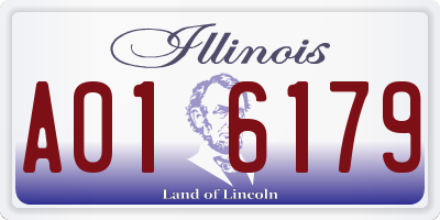 IL license plate A016179