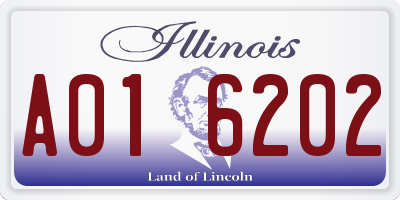 IL license plate A016202