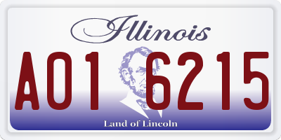 IL license plate A016215