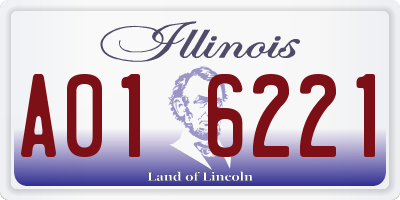 IL license plate A016221