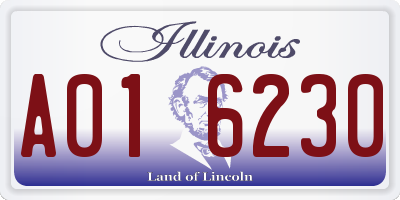 IL license plate A016230