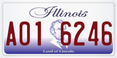 IL license plate A016246