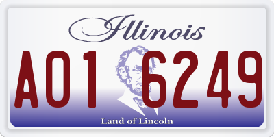 IL license plate A016249