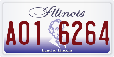 IL license plate A016264