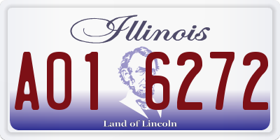 IL license plate A016272