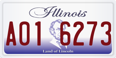 IL license plate A016273