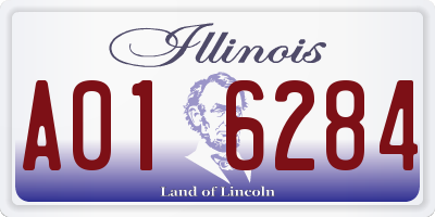 IL license plate A016284