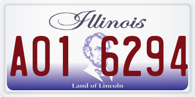 IL license plate A016294
