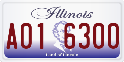IL license plate A016300
