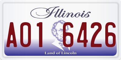 IL license plate A016426
