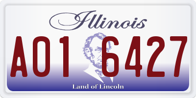 IL license plate A016427