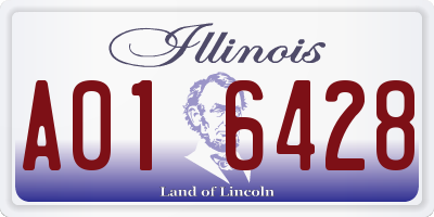 IL license plate A016428