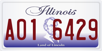 IL license plate A016429
