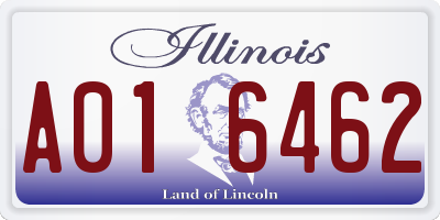 IL license plate A016462