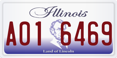IL license plate A016469