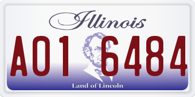 IL license plate A016484