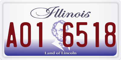 IL license plate A016518