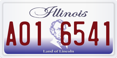 IL license plate A016541