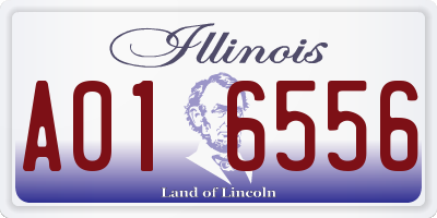 IL license plate A016556
