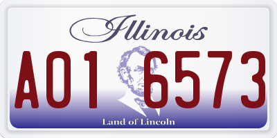 IL license plate A016573