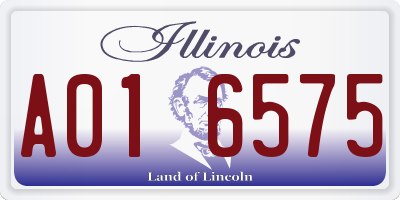 IL license plate A016575