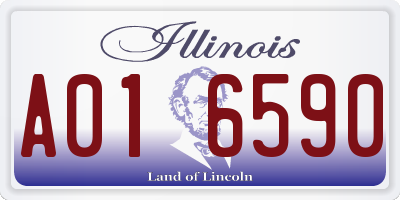 IL license plate A016590