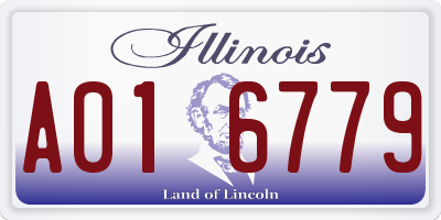IL license plate A016779