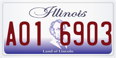 IL license plate A016903