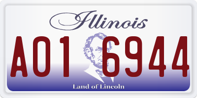 IL license plate A016944