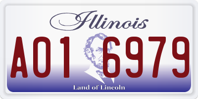 IL license plate A016979