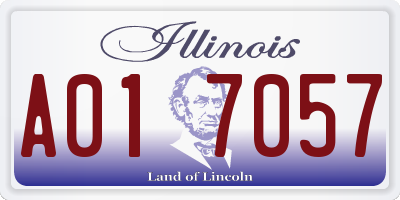 IL license plate A017057