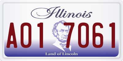 IL license plate A017061
