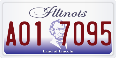 IL license plate A017095