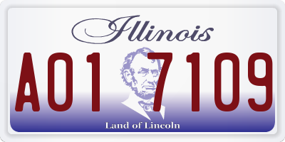 IL license plate A017109