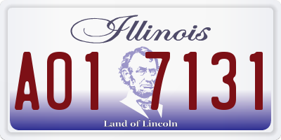 IL license plate A017131