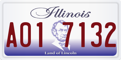 IL license plate A017132