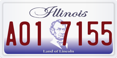 IL license plate A017155