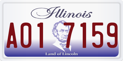 IL license plate A017159