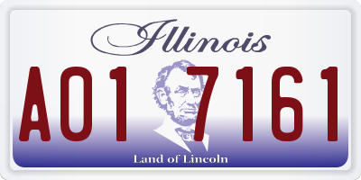 IL license plate A017161