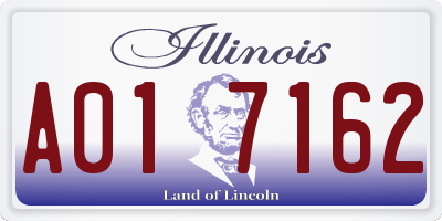 IL license plate A017162