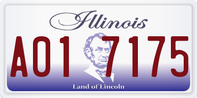 IL license plate A017175