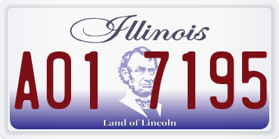 IL license plate A017195