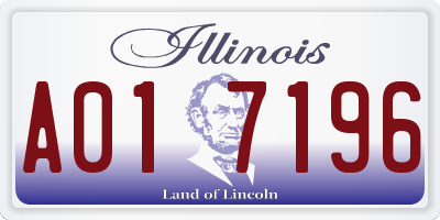 IL license plate A017196