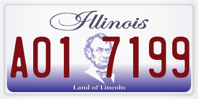 IL license plate A017199
