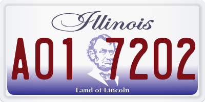 IL license plate A017202