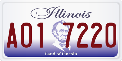 IL license plate A017220